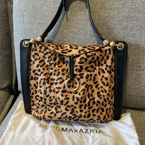 BCBG Maxazaria Leopard Print leather purse